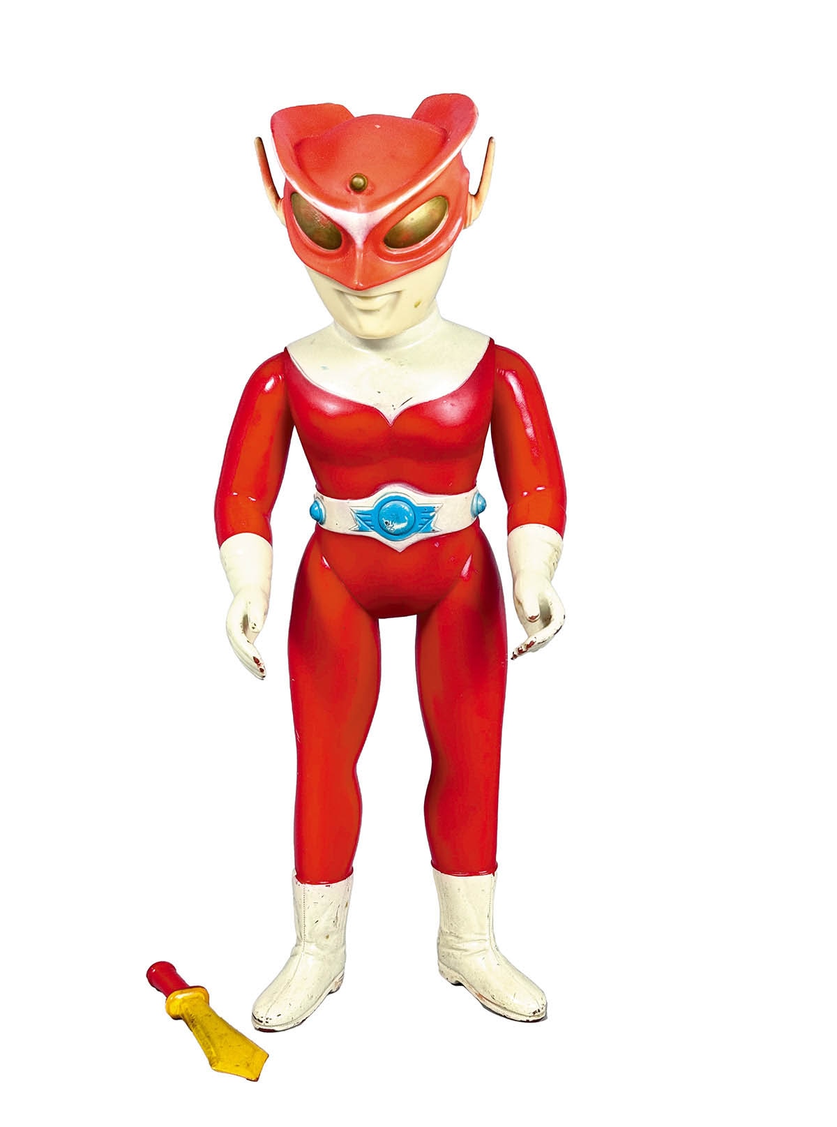 1401] レッドマン 面取れスタンダードソフビ レッドナイフ付