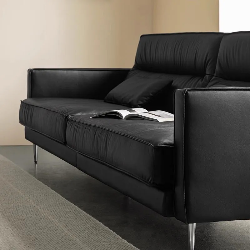 らぎ カッシーナ ブラックレザー 1人掛けソファ らぎ カッシーナ