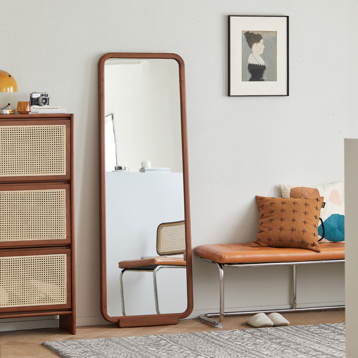 Woody Prime Boxツゲ材 木製レトロスタンドミラー | 安全性と