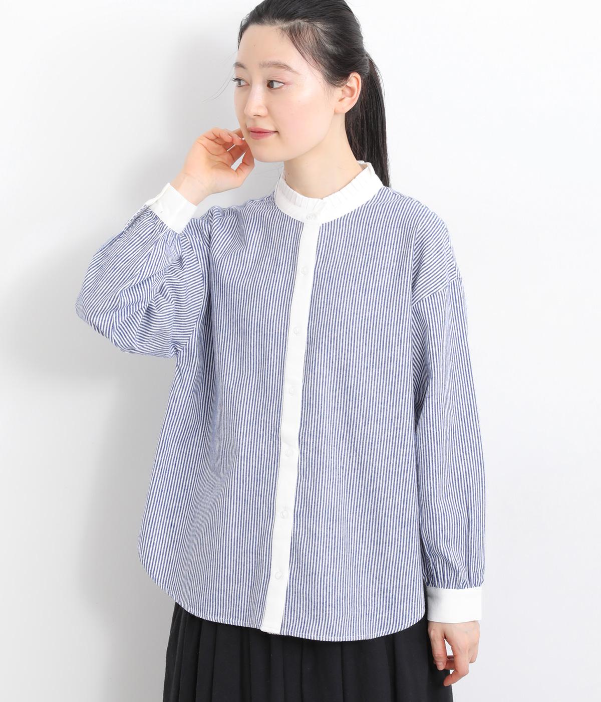 襟タックフリルシャツ｜Keitto（ケイット）の商品詳細