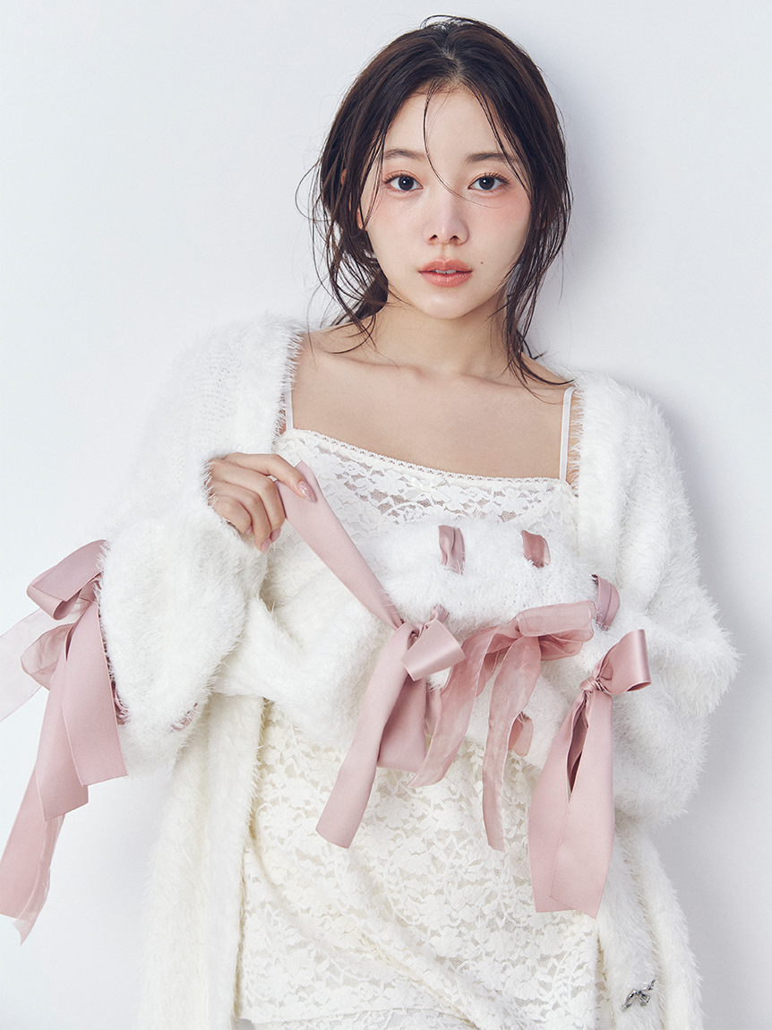 レースリボンキャミソール(キャミソール)｜スナイデルホーム｜SNIDEL