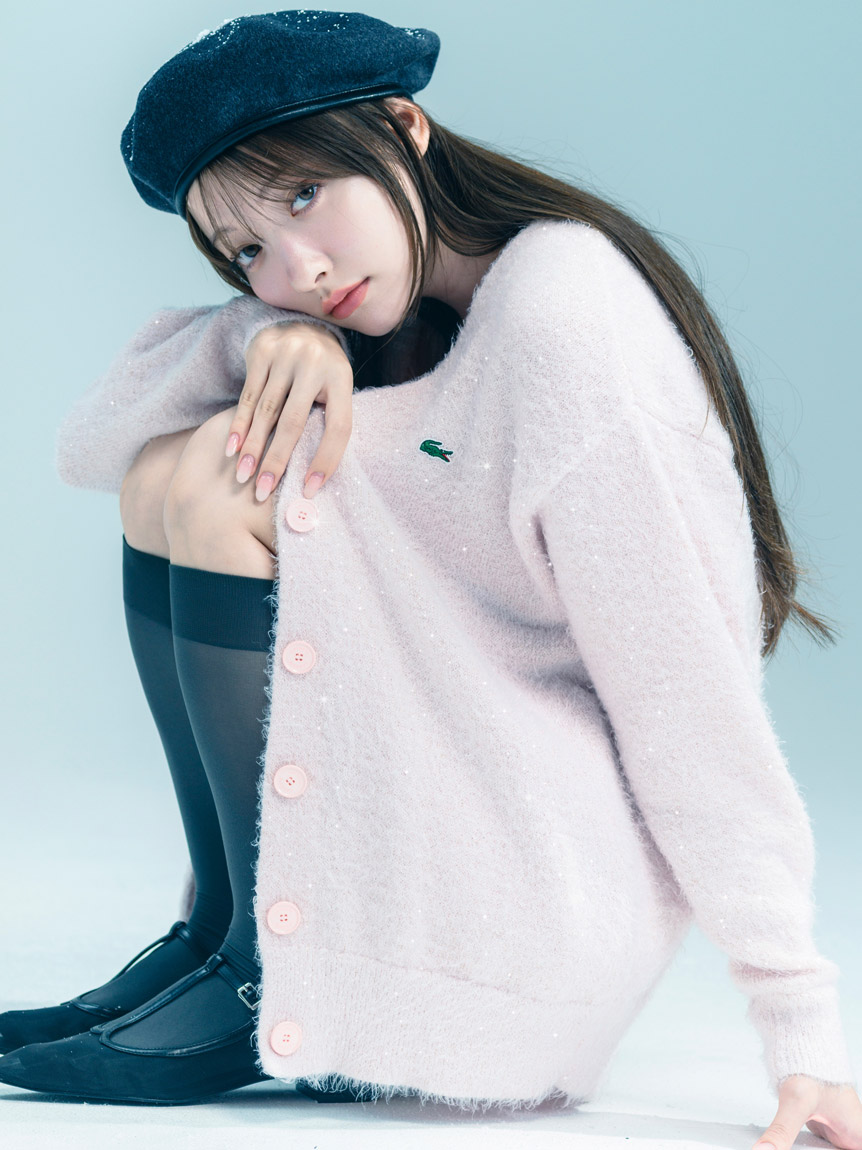 LACOSTE/ラメニットカーディガン(カーディガン)｜トップス｜SNIDEL