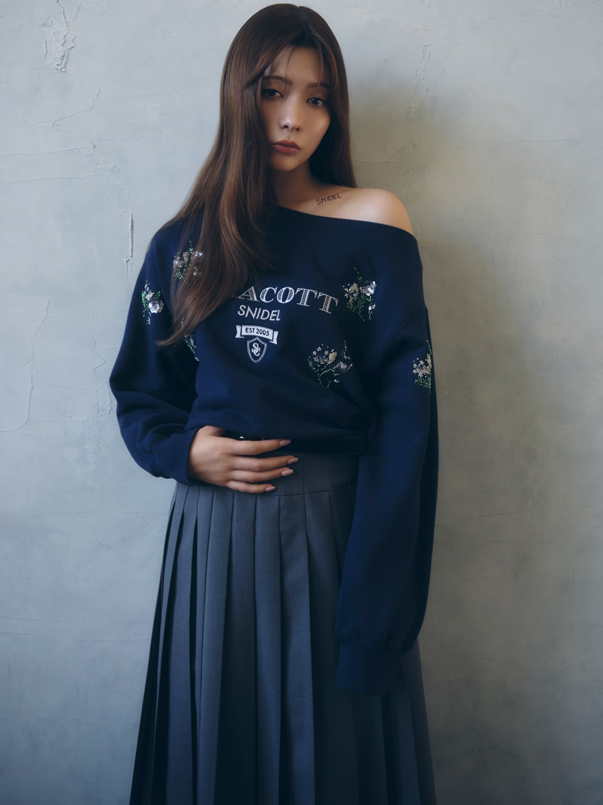 Chacott】刺繍スウェットプルオーバー(Tシャツ・カットソー)｜トップス