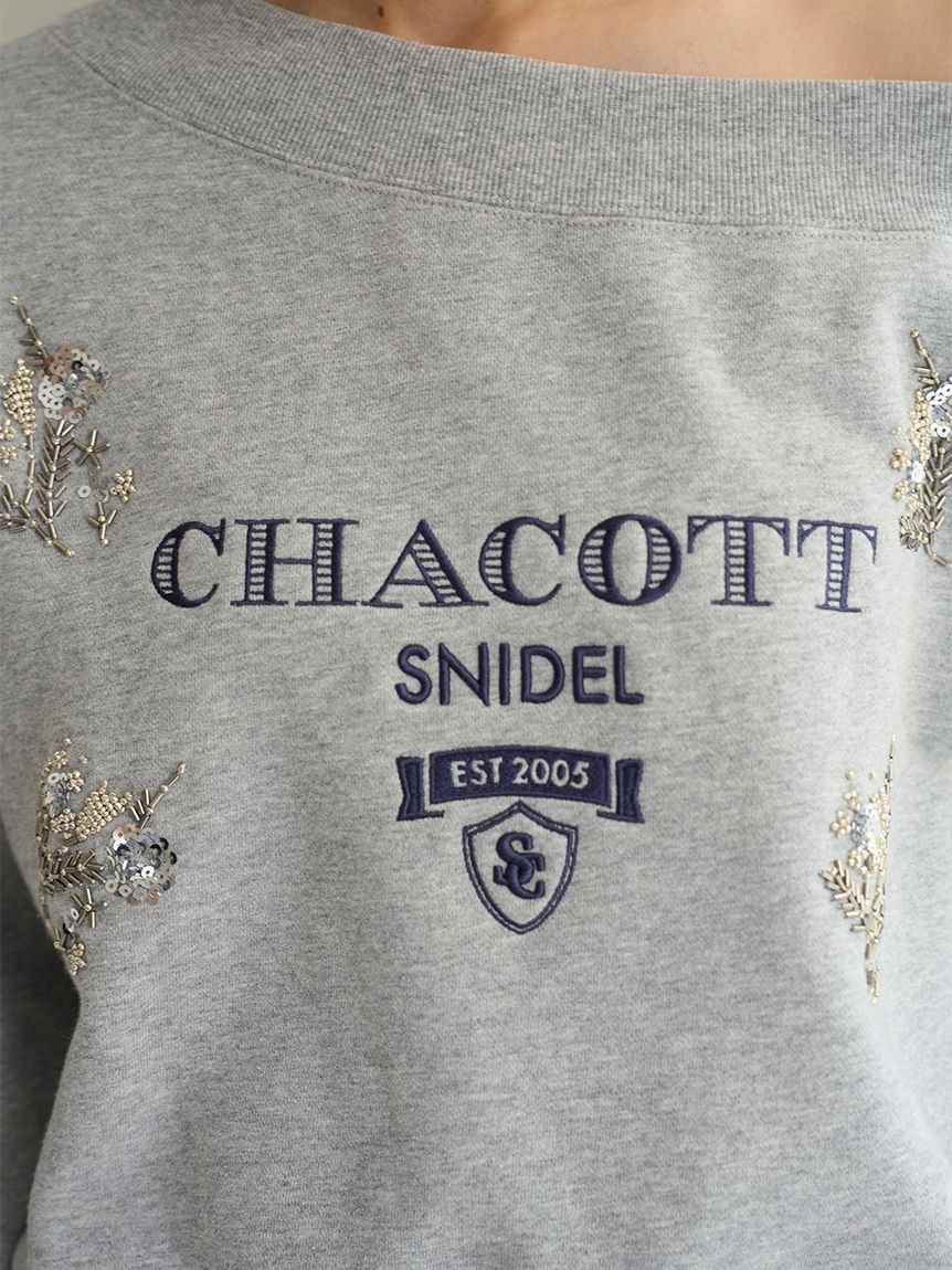 Chacott】刺繍スウェットプルオーバー(Tシャツ・カットソー)｜トップス
