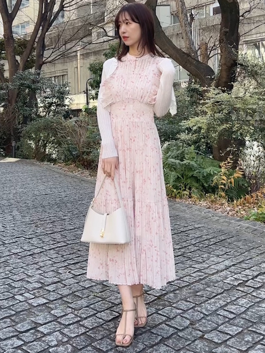 00サイズあり】Sustainableフリルワンピース(マキシ・ロングワンピース