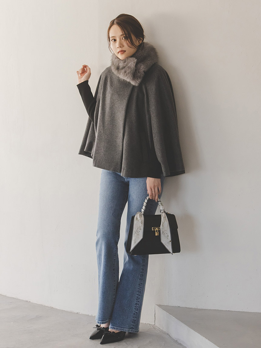 ショートケープコート(コート)｜アウター｜SNIDEL(スナイデル)の通販