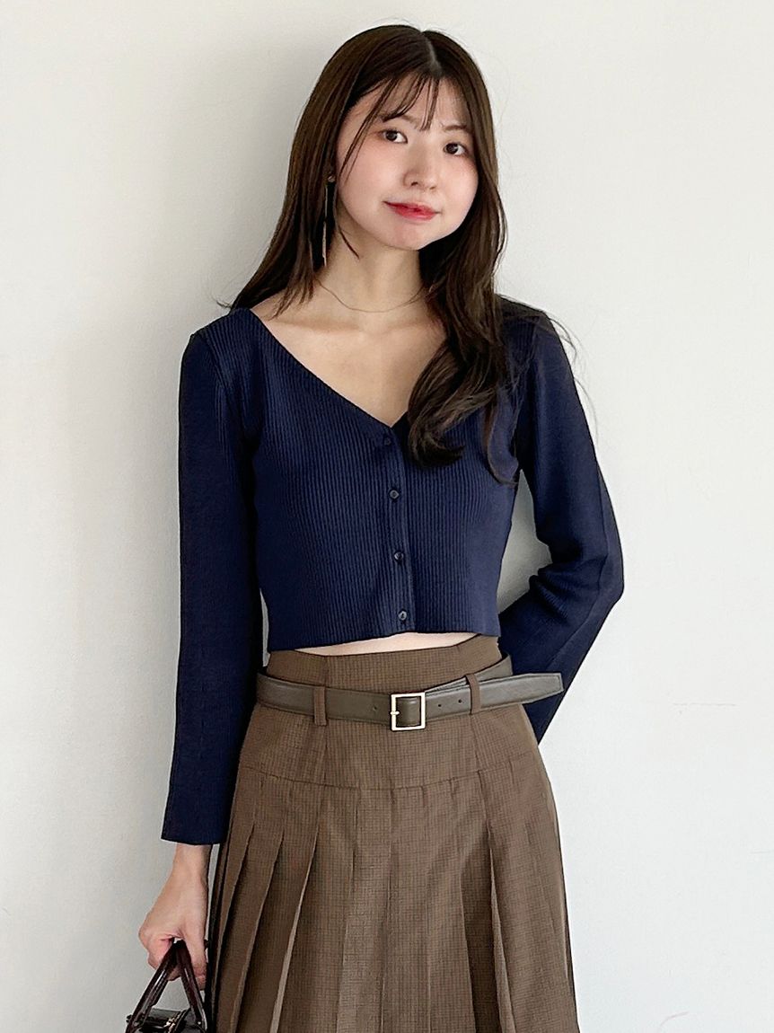 フレアスリーブショートカーディガン(カーディガン)｜トップス｜SNIDEL