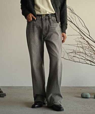 shiun(シウン) ONLINE STORE / FLARE SLUB DENIM PANTS