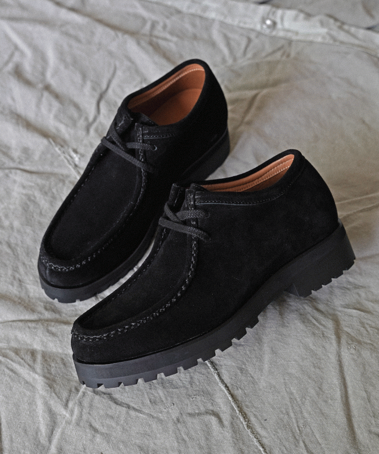 shiun(シウン) ONLINE STORE / BLACK SUEDE MOCCASIN