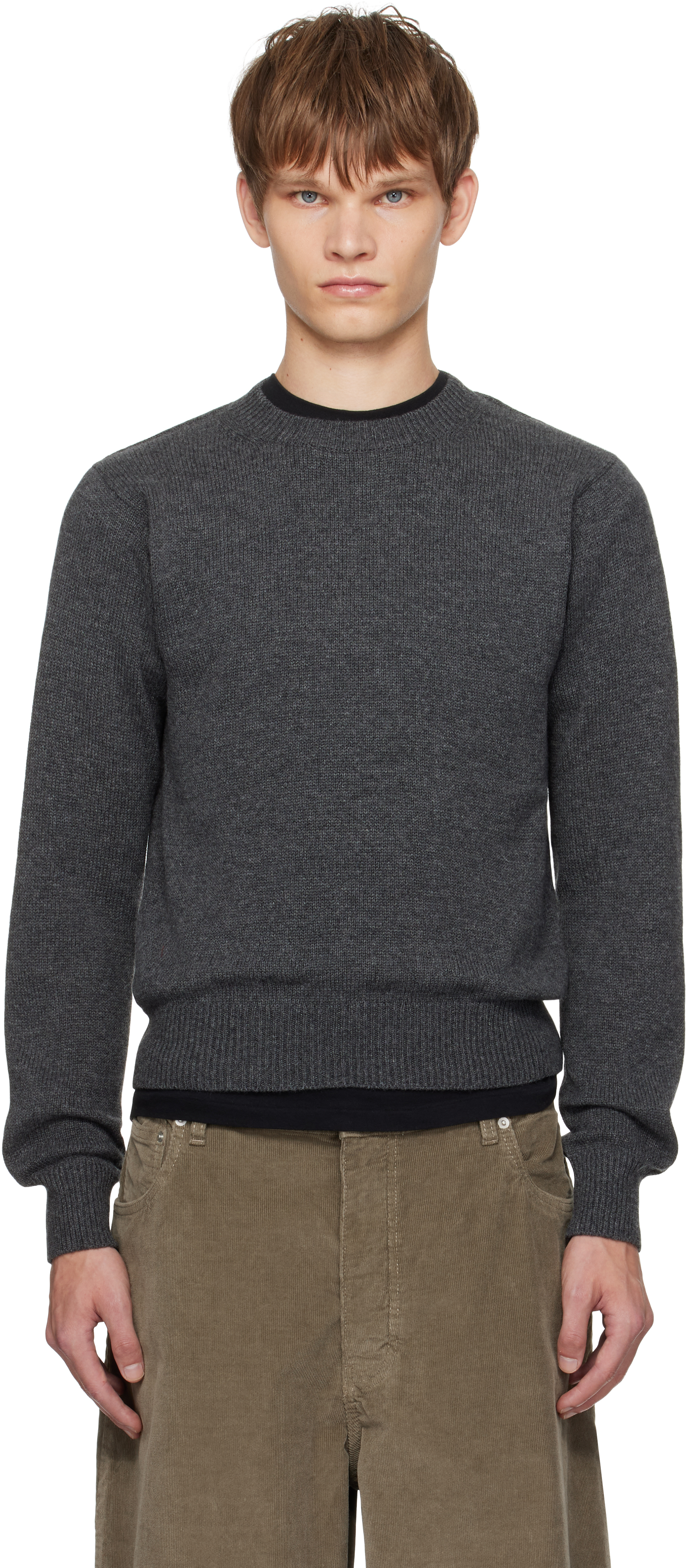 AURALEEのグレー ライトカシミヤ ニット セーターがセール中