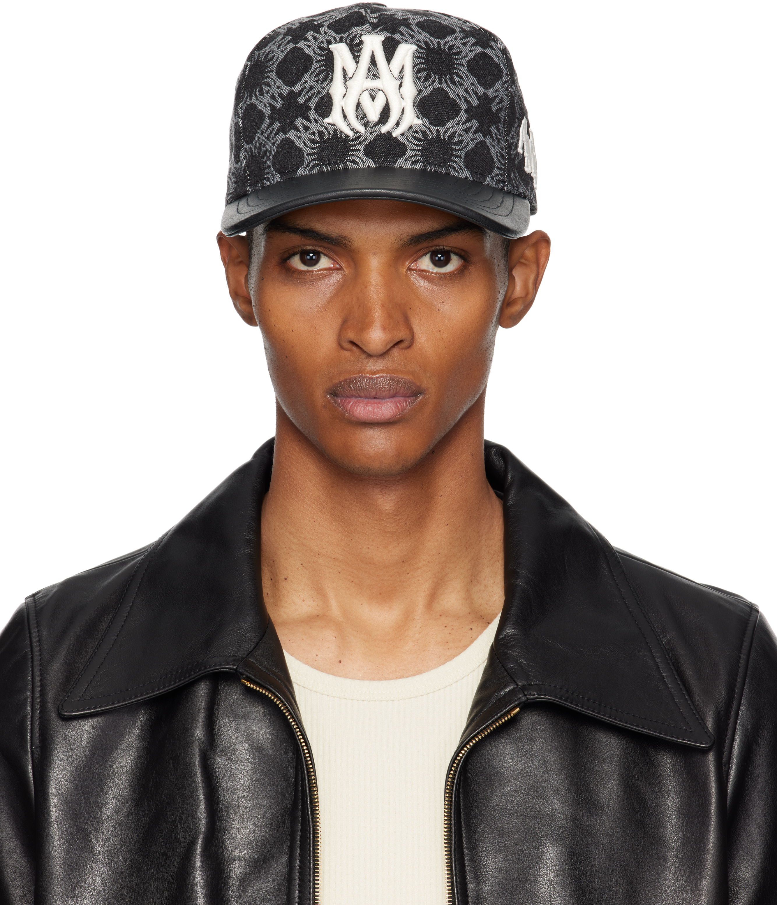 AMIRI: Black MA Quad Denim Cap | SSENSE