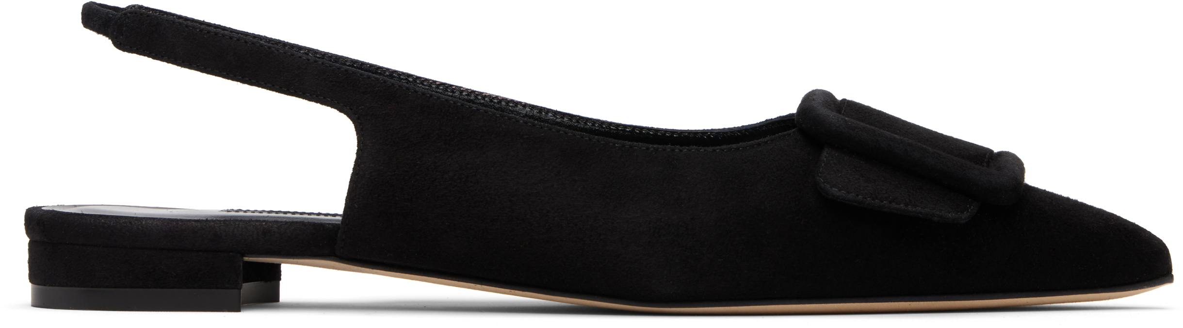 Manolo Blahnik: Black Maylura Sandals | SSENSE