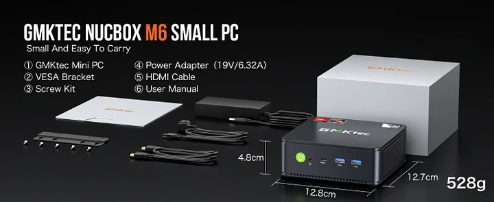 AMD Ryzen 5 6600H Mini PC--NucBox M6