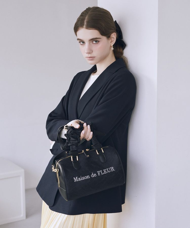 レース2Wayボストンバッグ/Maison de FLEUR（メゾン ド フルール）の