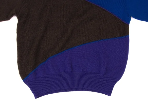 イッセイミヤケメンISSEY MIYAKEMEN ウールナイロン切替モックネック