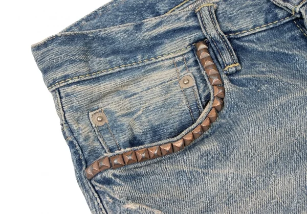 ヒステリックグラマーHYSTERIC GLAMOUR コットンウォッシュダメージ