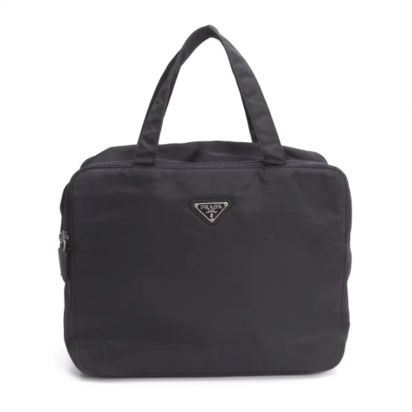プラダPRADA ナイロンミニトラベルバッグ 黒 (K-135986)