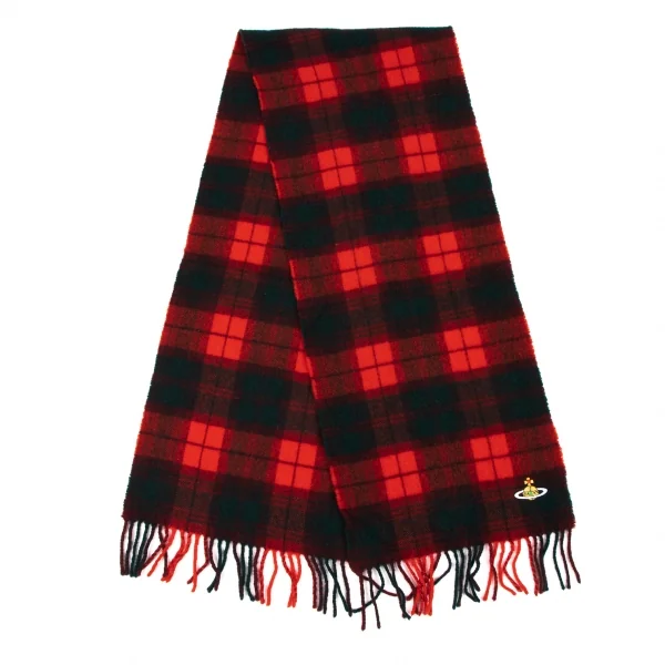 ヴィヴィアンウエストウッドVivienne Westwood オーブ刺繍タータン