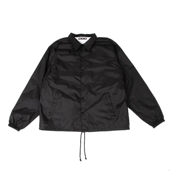 コムデギャルソンCDG バックロゴナイロンコーチジャケット 黒L (K-140555)