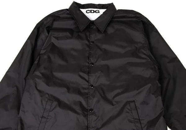 コムデギャルソンCDG バックロゴナイロンコーチジャケット 黒L (K-140555)