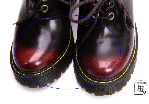 ドクターマーチンDr.Martens SALOME レザーヒールシューズ ワインUK3