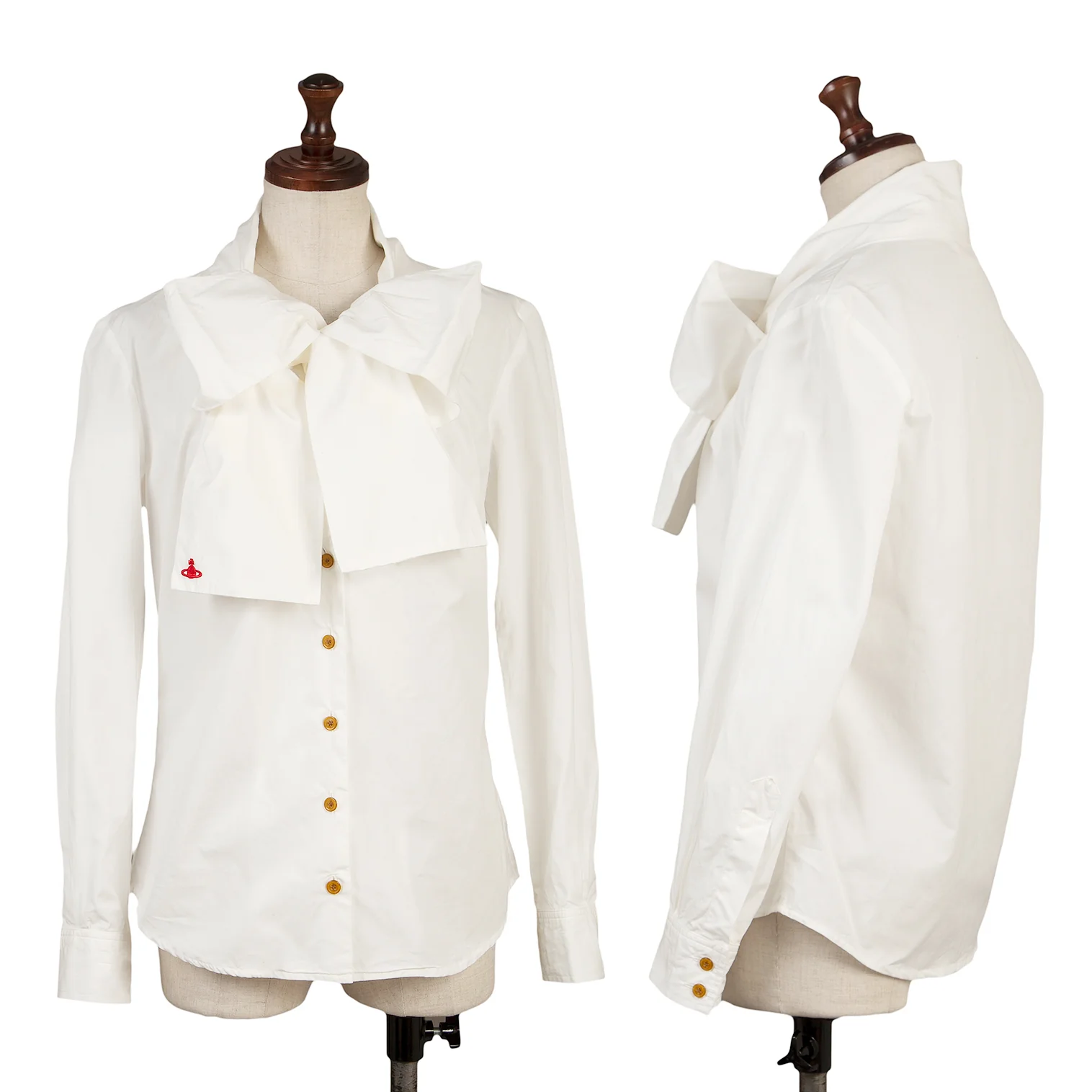 Vivienne Westwood Red Label CHOICE Orb Embroidery Ribbon Shirt