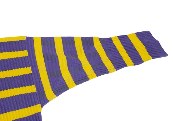 イッセイミヤケミーISSEY MIYAKE me バイカラーファインニットプリーツ