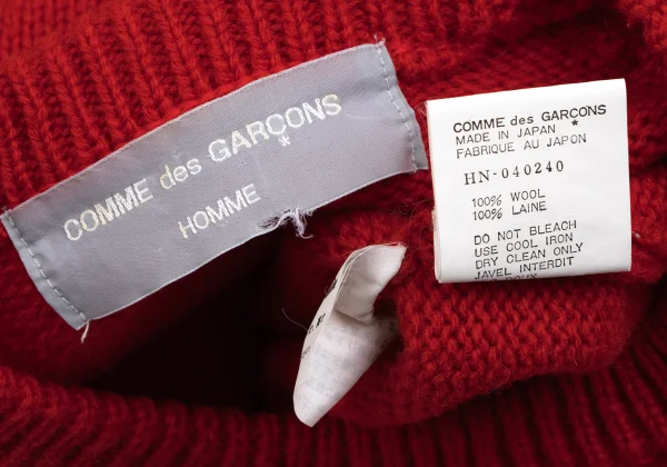 コムデギャルソンオムCOMME des GARCONS HOMME ウールニットセーター