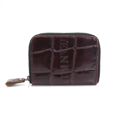 ジャンポールゴルチエJean Paul GAULTIER クロコ型押しラウンドジップ