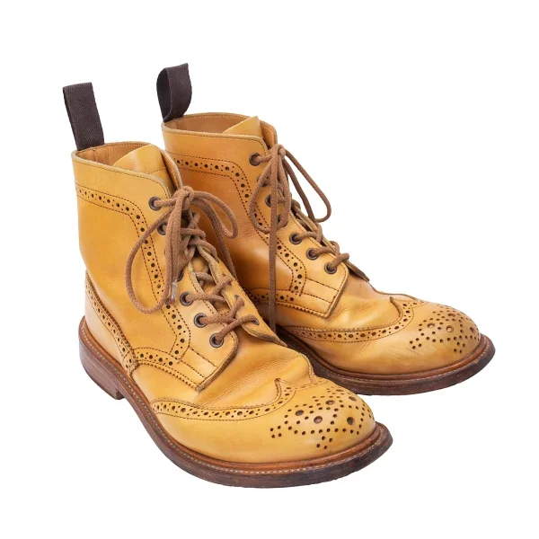 トリッカーズTricker's MALTON レザーカントリーブーツ キャメル6 1/2