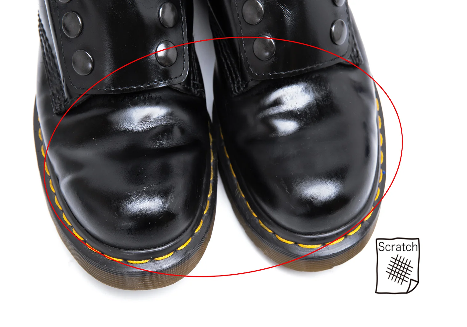 リミフゥ×ドクターマーチンLIMI feu×Dr.Martens 1460 デザインボタン