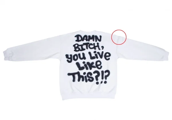 Sky High Farm ALLY BO PIG Graphic Printed Sweat Shirt White XL (K