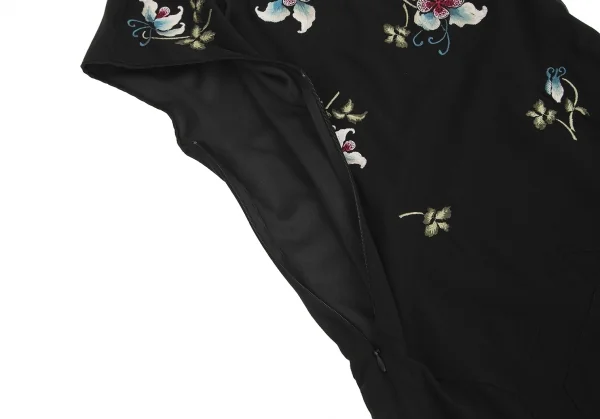 ヴィヴィアンタムVIVIENNE TAM フラワー刺繍パワーネット切替