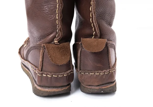 ズッカzucca レザーロングブーツ 茶S(22位) (K-128583)