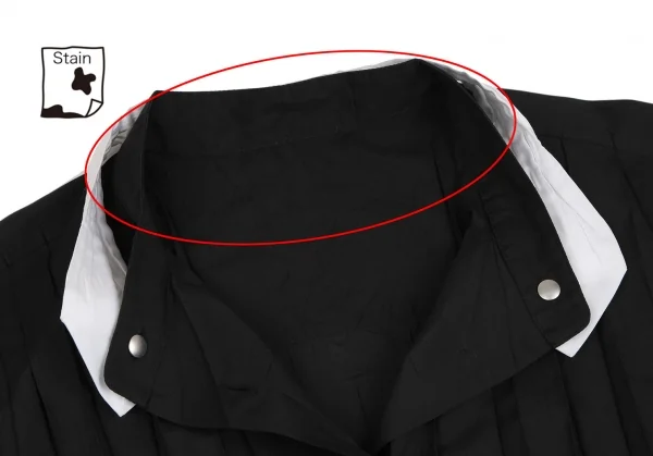 イッセイミヤケ フェットISSEY MIYAKE FETE 2WAYカラープリーツシャツ