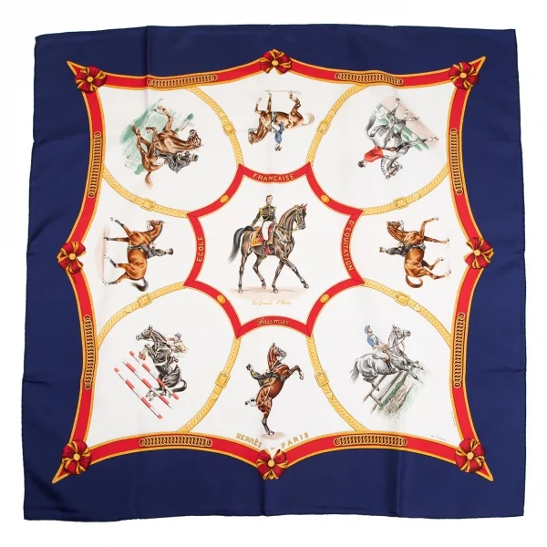 エルメスHERMES カレ90 ECOLE FRANCAISE D'EQUITATION フランス国立