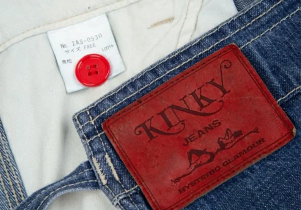 ヒステリックグラマーHYSTERIC GLAMOUR KINKY JEANS ワッペンデニム