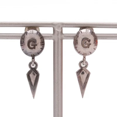 ジャンポールゴルチエJPG ロゴシャープデザインピアス シルバー (K-132041)