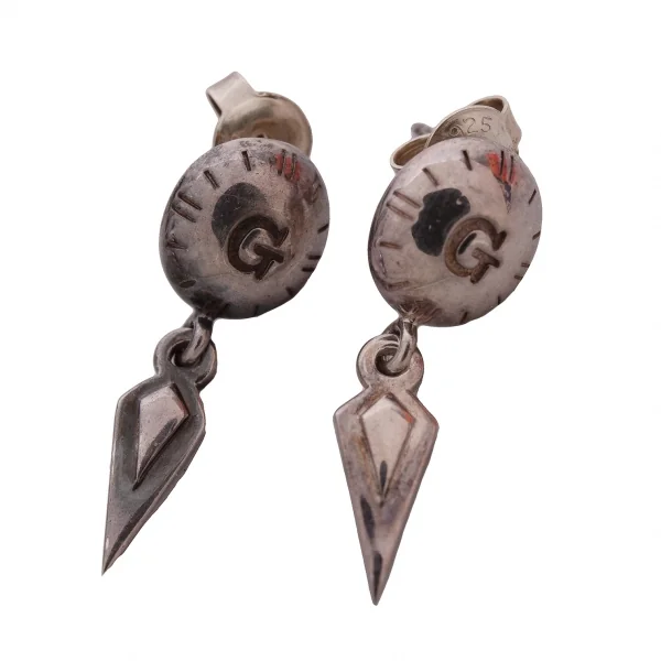 ジャンポールゴルチエJPG ロゴシャープデザインピアス シルバー (K-132041)