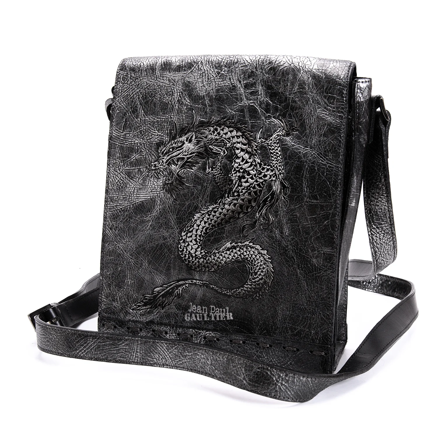 ジャンポールゴルチエJean Paul GAULTIER ドラゴンエンボスクラック