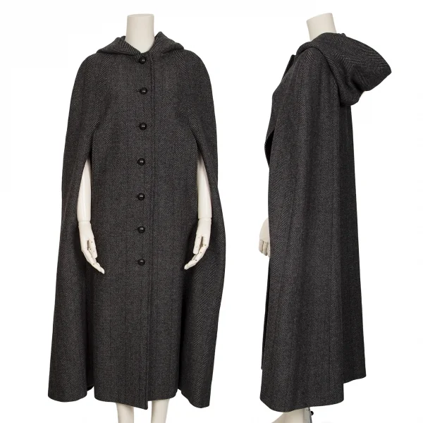 クリスチャンディオールChristian Dior ウールヘリンボーンフーデッド