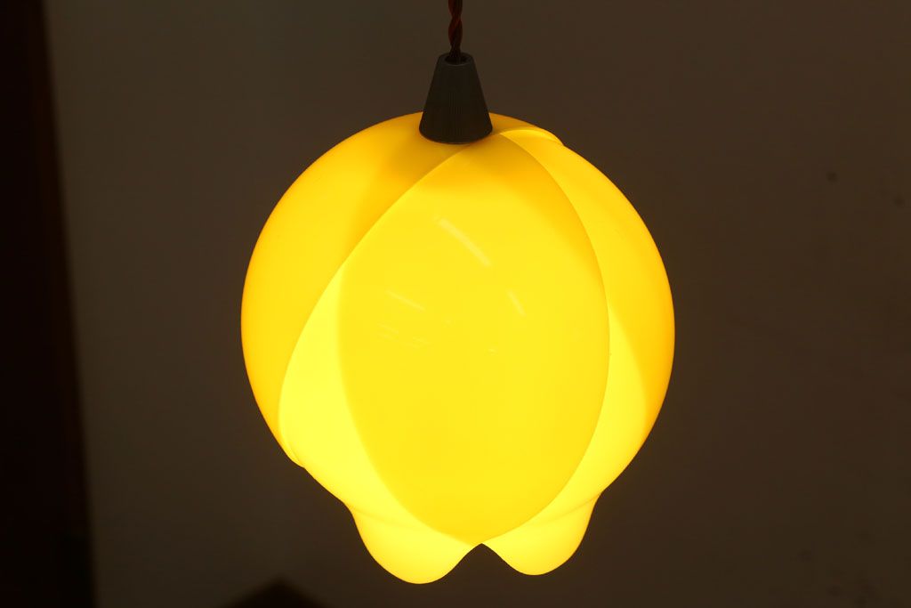 昭和レトロ チューリップライト 希少カラー ペンダントライト スペース