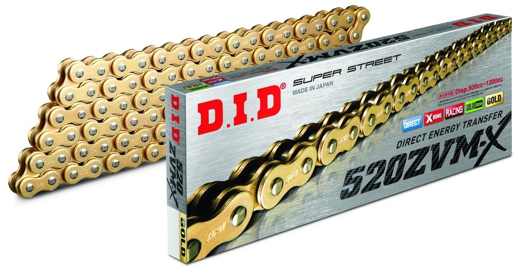 Webike | DID ダイドー ZVM-Xシリーズチェーン 520ZVM-X ゴールド