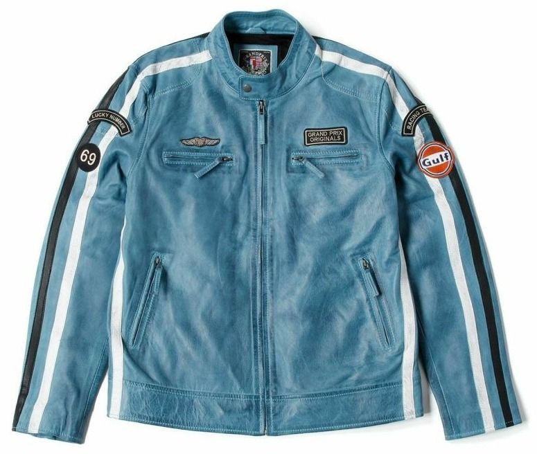 Webike | Gulf ガルフ レーシング レザー ジャケット(1601WE190001