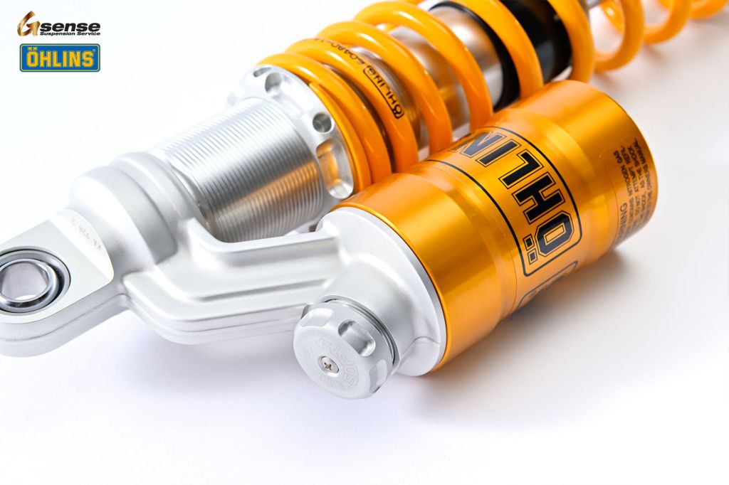 OHLINS ダブルショックサスペンション シルバー/オレンジ ジャンク品