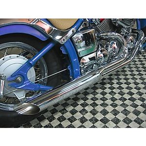 極太スラッシュカット2IN1マフラー90Φ - KENTEC(ケンテック) | バイク