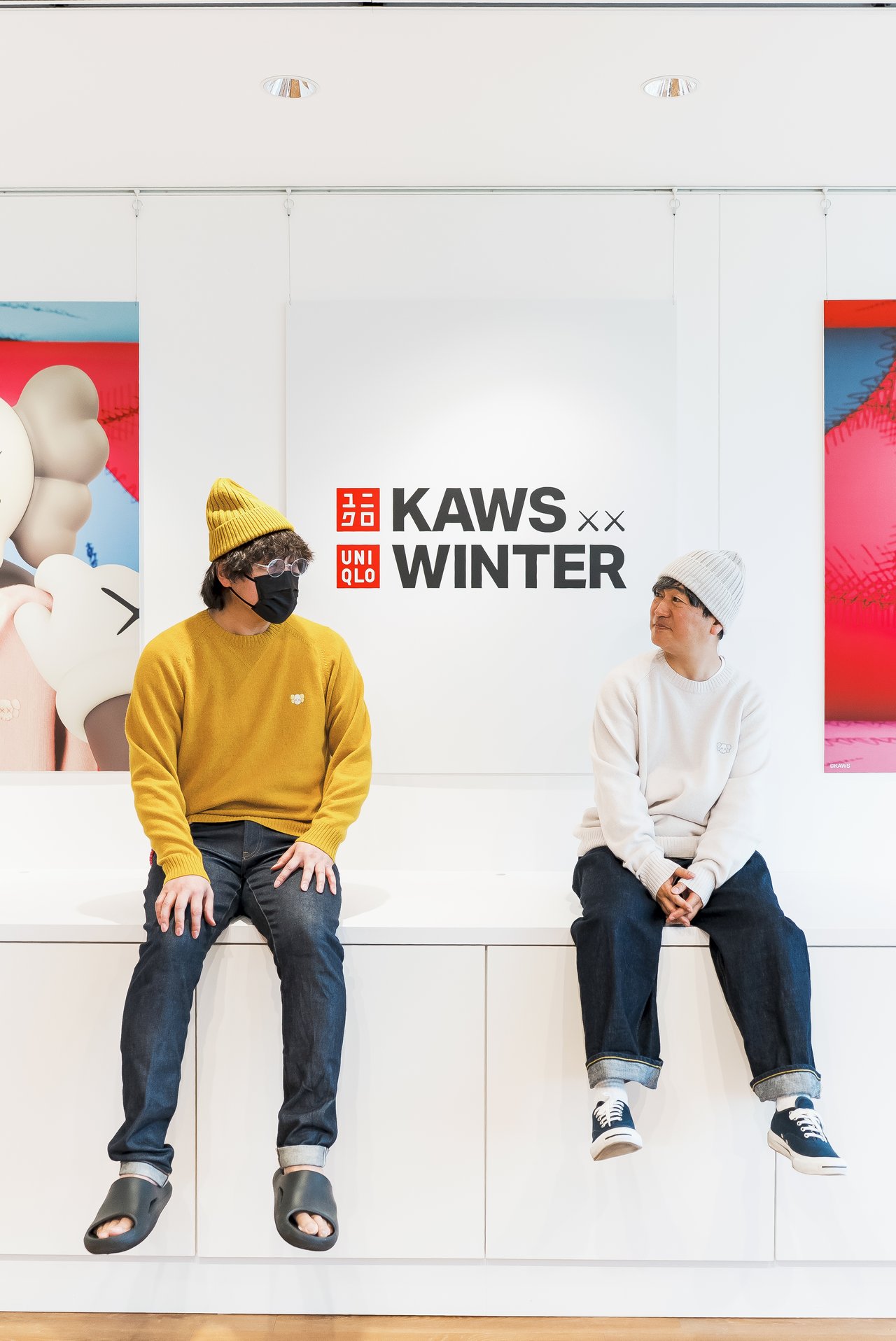 大人のユニクロ】試着ルポ。「KAWS」とのコラボニット、全部着てみた