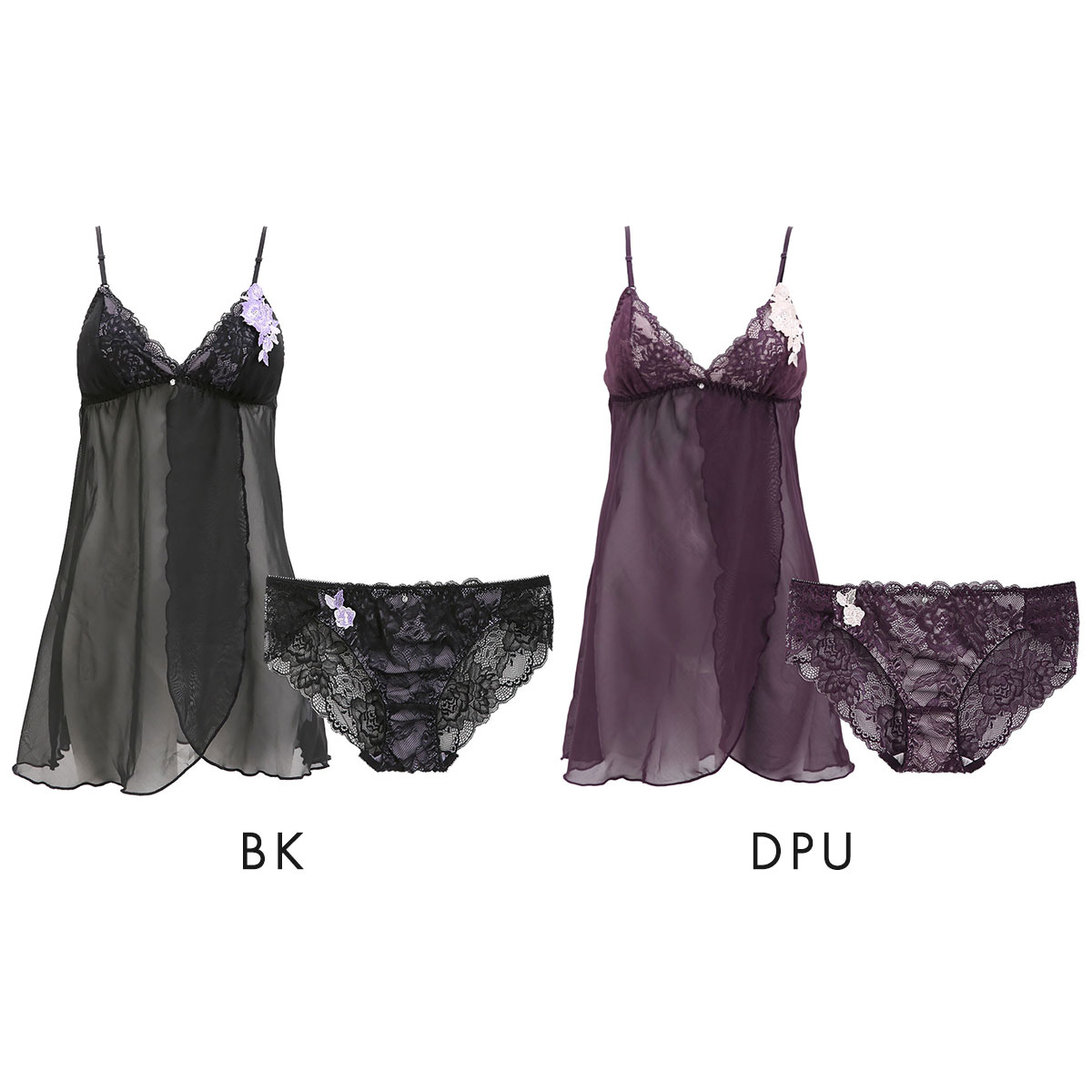 ピュアシェリ ローズケミカル キャミソール＆ショーツ セットアップ