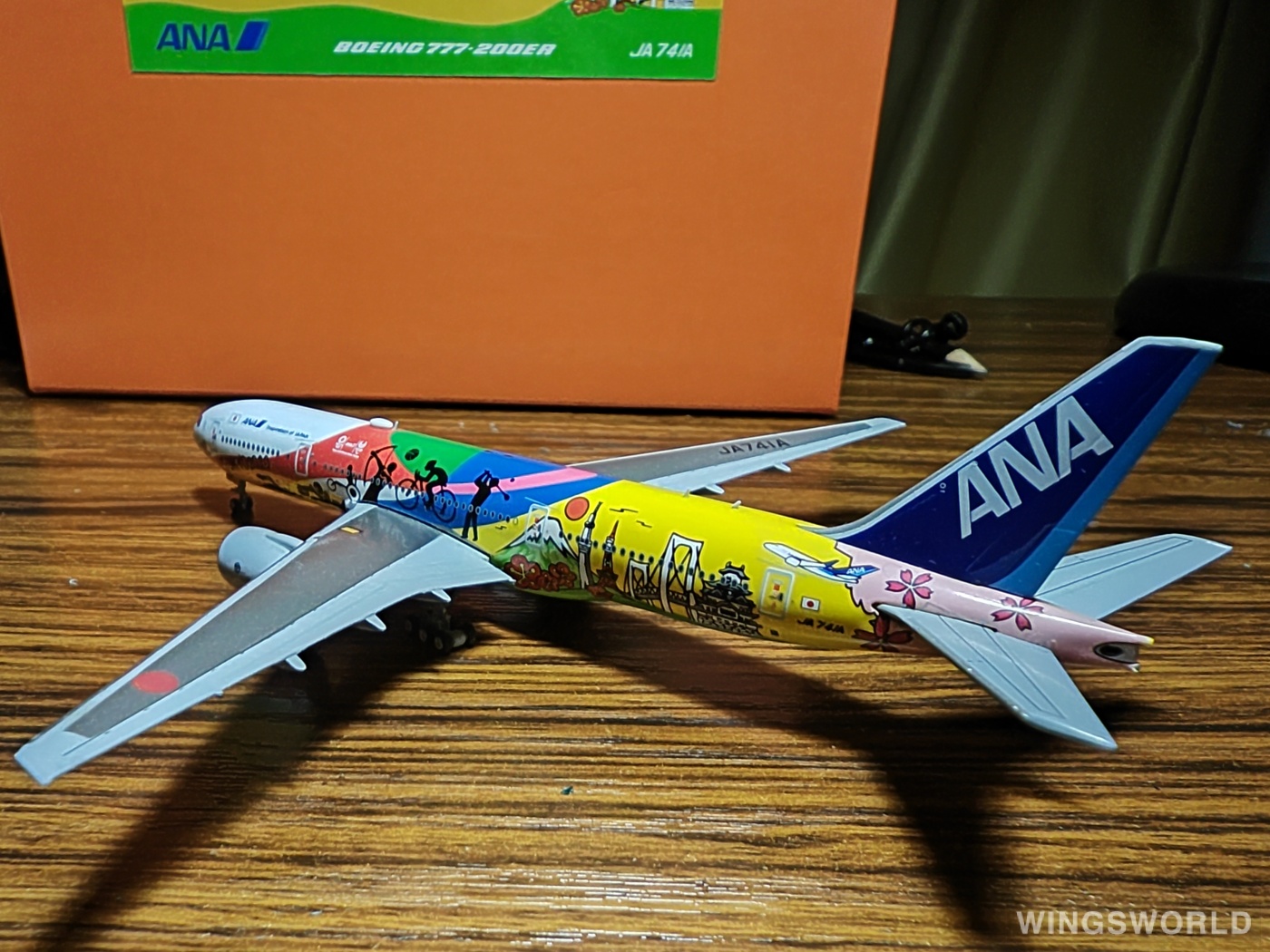 JC Wings 1:400 Boeing 777-200 ANA 全日空EW4772001 JA741A 东京奥运