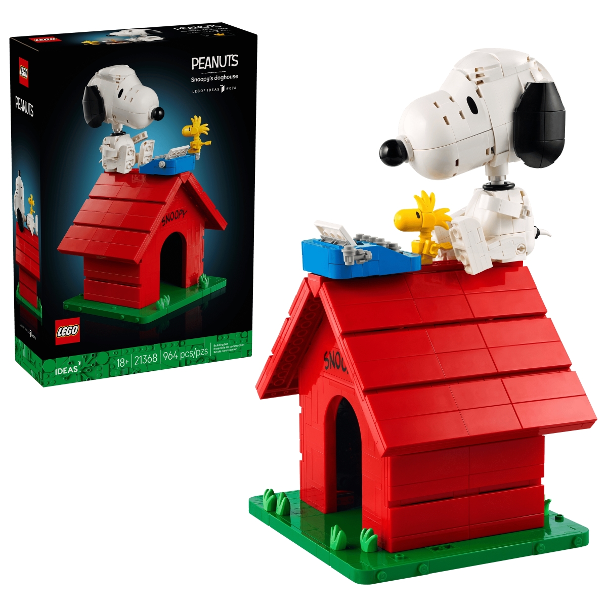 LEGO 21368 Ideas シリーズ「ピーナッツ：スヌーピーの犬小屋」犬小屋